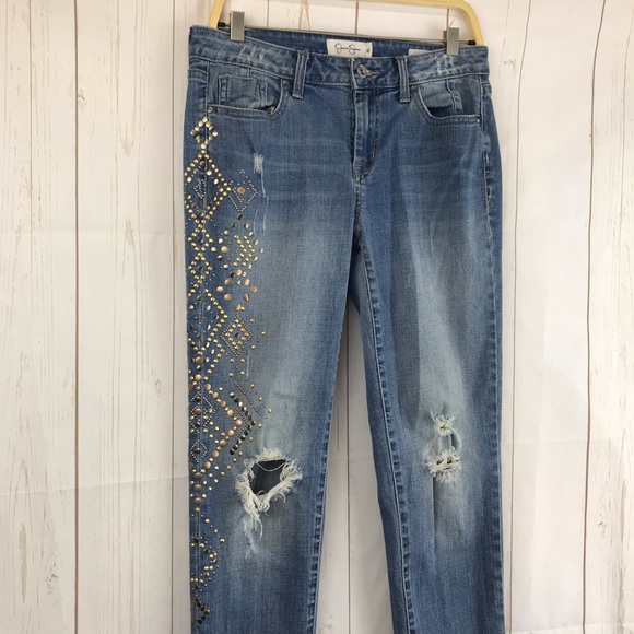 Jessica Simpson Blue Mika Best Friend Jeans 25 - Picture 3 of 7